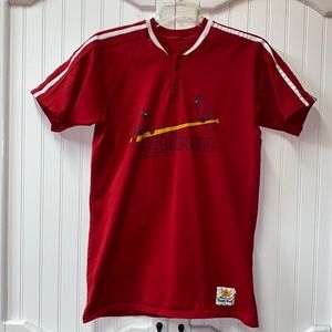 80s St Louis Cardinals MacGregor Sand Knit Jesery L